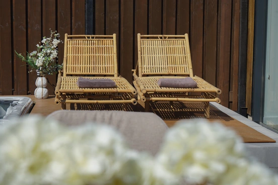 Ligbed Bamboe Loungebed Buiten Tuin Lesli Living - afbeelding 14