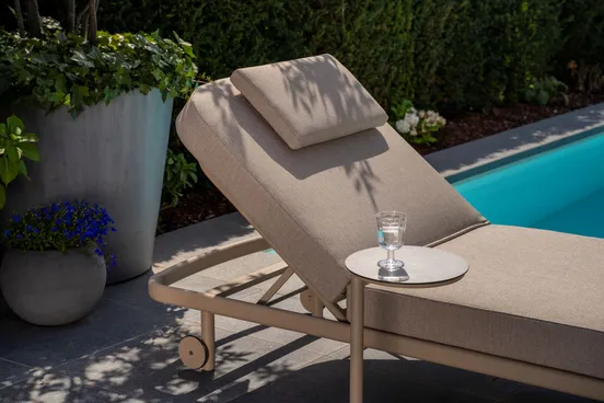 Ligbed Milano Latte Kussens 4SO Sunbed Verstelbaar Bed Buiten Tuin 4 Seasons Outdoor - afbeelding 4