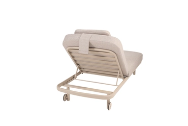 Ligbed Milano Latte Kussens 4SO Sunbed Verstelbaar Bed Buiten Tuin 4 Seasons Outdoor - afbeelding 3
