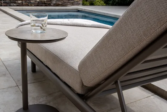 Milano ligbed terre incl. kussen en hoofdsteun details, 4 Seasons Outdoor, tuinmeubels.nl