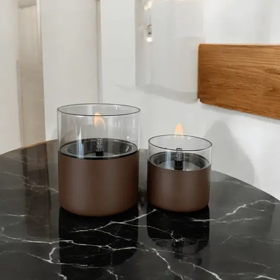 Lilly 8 & 10 duo pack Chocolate sfeer, Tenderflame, tuinmeubels.nl