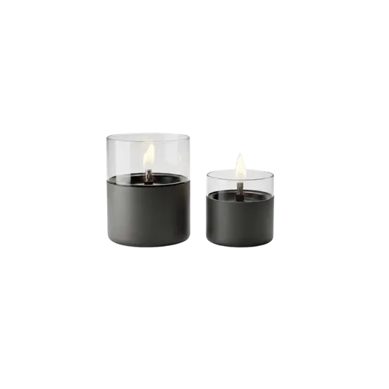 Lilly 8 &10 duo pack Gun metal, Tenderflame, tuinmeubels.nl