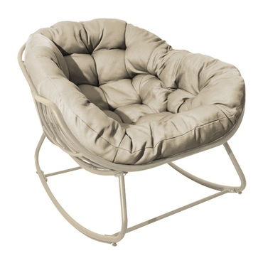 Lounge schommelstoel Royal Rocking II creme, Vita Tuinmeubelen, tuinmeubels.nl