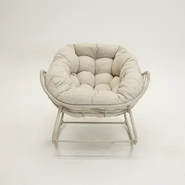 Lounge- schommelstoel Royal Rocking II créme met hoes - afbeelding 5