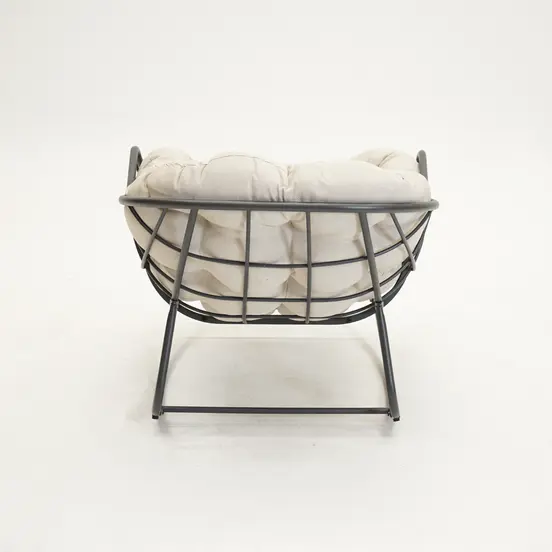 Lounge schommelstoel Royal Rocking II grijs/creme - afbeelding 4