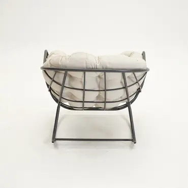 Lounge schommelstoel Royal Rocking II grijs/creme - afbeelding 4