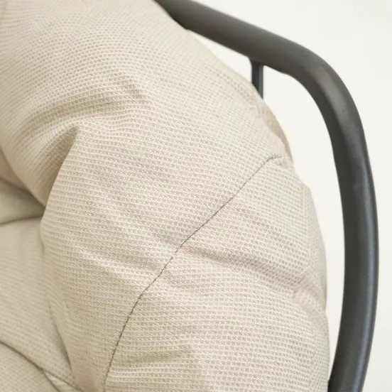 Lounge schommelstoel Royal Rocking II grijs/creme - afbeelding 6