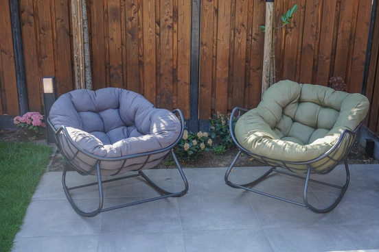 Lounge schommelstoel Royal Rocking II groen - afbeelding 7