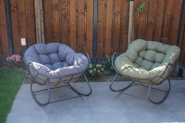 Lounge schommelstoel Royal Rocking II groen - afbeelding 7