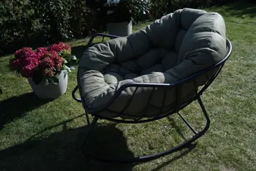 Lounge- schommelstoel Royal Rocking II groen sfeer, Vita, tuinmeubels.nl
