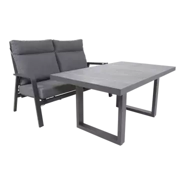 Lounge tafel buiten tuin hoog Prato 2.0 Negro 140x85cm Lesli Living - afbeelding 5