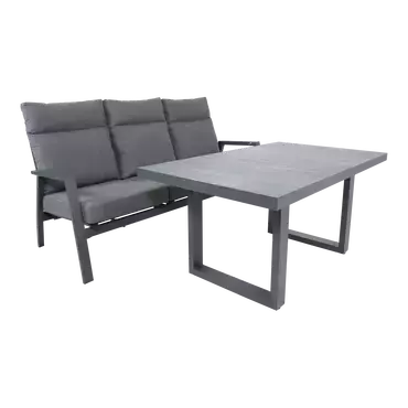 Lounge tafel buiten tuin hoog Prato 2.0 Negro 140x85cm Lesli Living - afbeelding 6