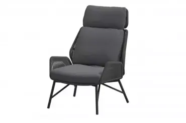 Lounge Tuinstoel Carthago Platinum Stoel Kussens Tuin Buiten 4SO