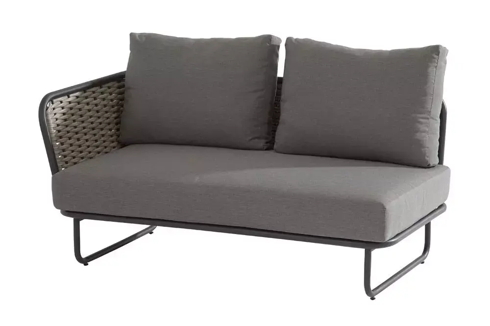 Loungebank Bo 2-zits rechterdeel met 3 kussens | 4 Seasons Outdoor