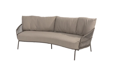 Loungebank Capalbio Terre 3 zits Kussens 4SO Organisch Bank Buiten Tuin 4 Seasons Outdoor