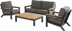 Capitol living bench 2.5 seater with 4 cushions www.tuinmeubels.nl