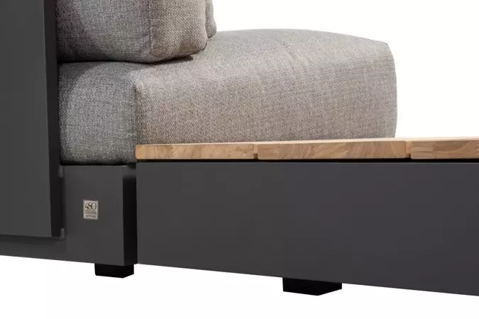 Ibiza modular bench detail zij, 4SO, tuinmeubels