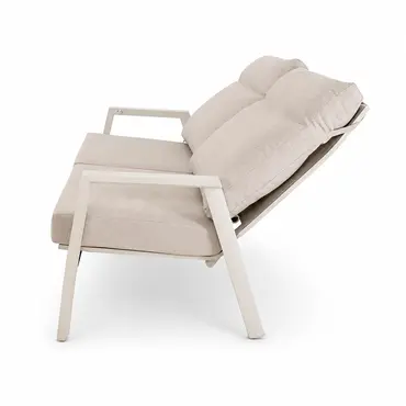 Loungebank Ohio Crema 2-pers zij verstelbaar, Lesli Living, tuinmeubels.nl