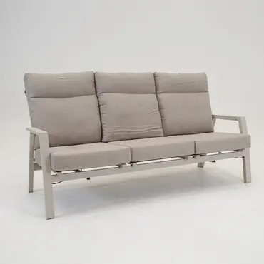 Loungebank Ohio Crema 2-pers kleur, Lesli Living, tuinmeubels.nl