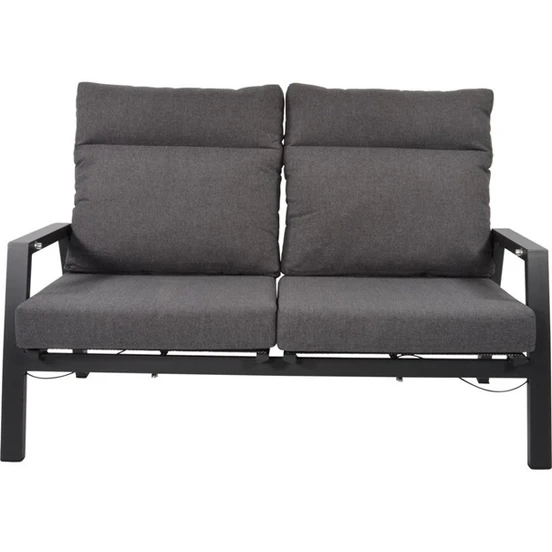 Loungebank Ohio Crema 2-pers voorkant, Lesli Living, tuinmeubels.nl