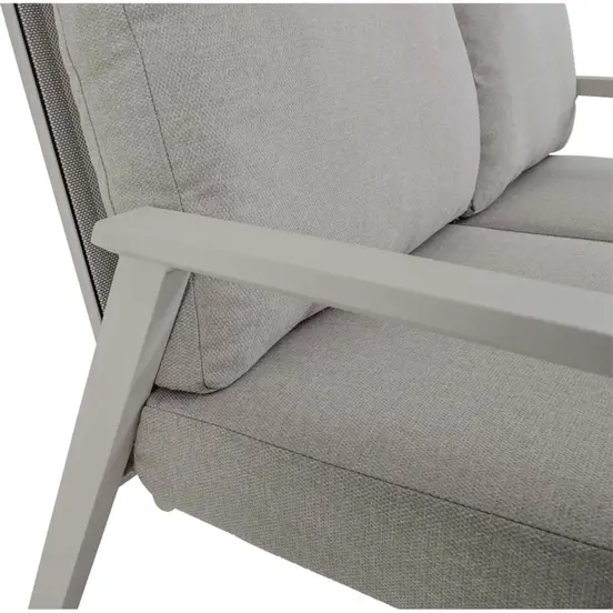 Loungebank Ohio Crema 2-pers kleur details, Lesli Living, tuinmeubels.nl