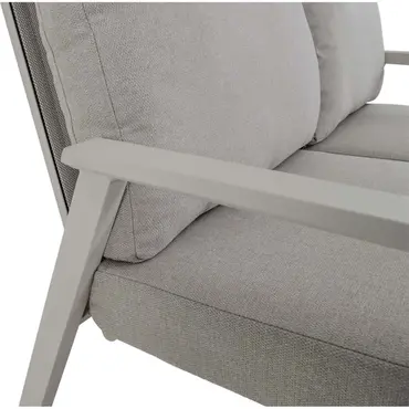 Loungebank Ohio Crema 2-pers kleur details, Lesli Living, tuinmeubels.nl