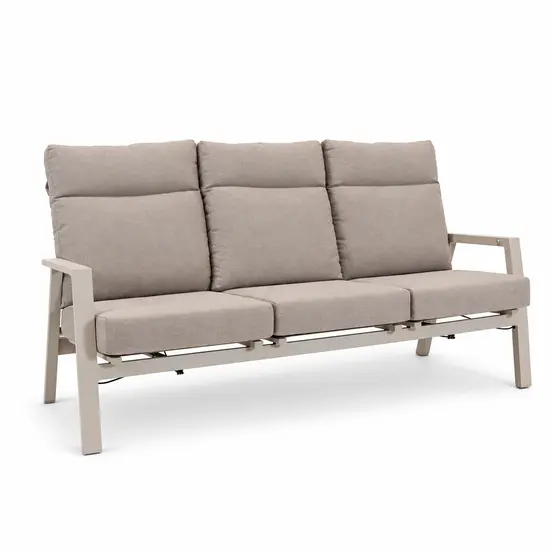 Loungebank ohio crema 3-pers, Lesli Living, tuinmeubels