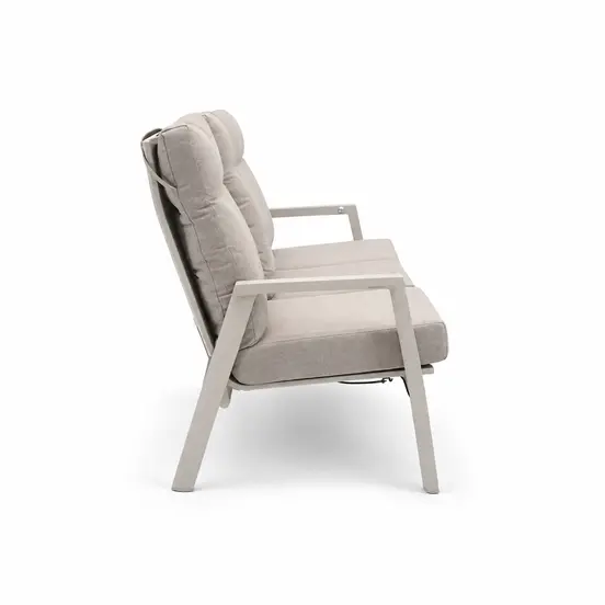 Loungebank ohio crema 3-pers zij, Lesli Living, tuinmeubels