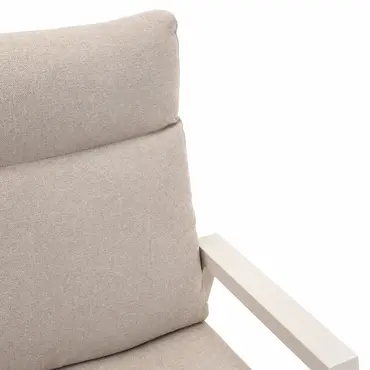Loungebank ohio crema 3-pers kussen, Lesli Living, tuinmeubels