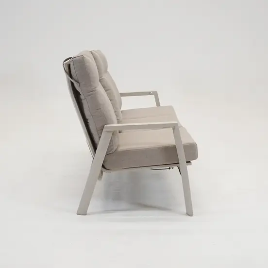 Loungebank ohio crema 3-pers zij, Lesli Living, tuinmeubels