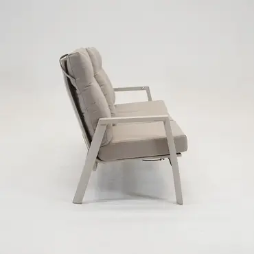 Loungebank ohio crema 3-pers zij, Lesli Living, tuinmeubels