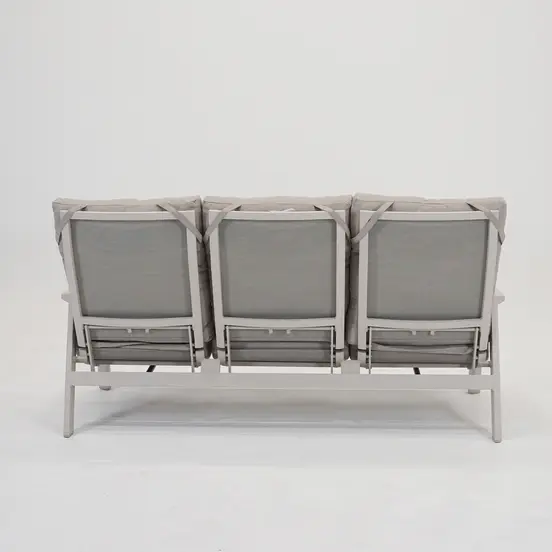 Loungebank ohio crema 3-pers achter, Lesli Living, tuinmeubels