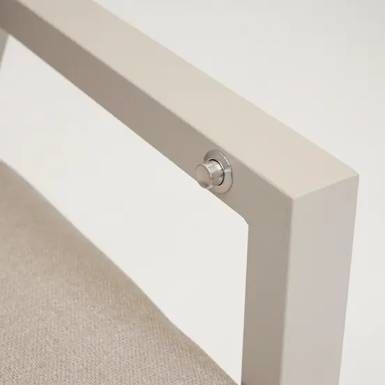 Loungebank ohio crema 3-pers knopje, Lesli Living, tuinmeubels