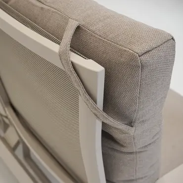 Loungebank ohio crema 3-pers kussen, Lesli Living, tuinmeubels