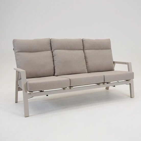 Loungebank ohio crema 3-pers, Lesli Living, tuinmeubels