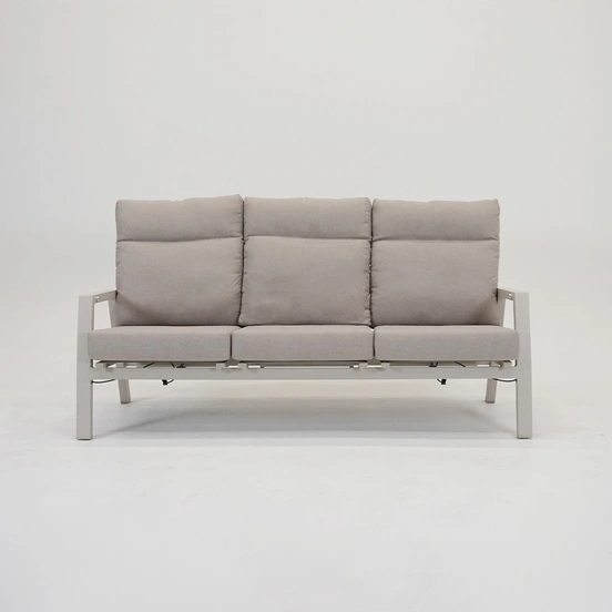 Loungebank ohio crema 3-pers voor, Lesli Living, tuinmeubels