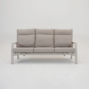 Loungebank ohio crema 3-pers voor, Lesli Living, tuinmeubels