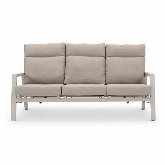 Loungebank ohio crema 3-pers voor, Lesli Living, tuinmeubels