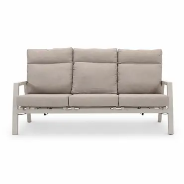 Loungebank ohio crema 3-pers voor, Lesli Living, tuinmeubels