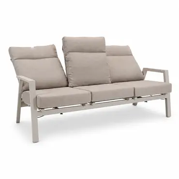 Loungebank ohio crema 3-pers open, Lesli Living, tuinmeubels