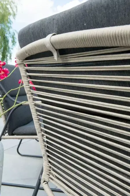 Loungebank Scandic - met kussens - Rope www.tuinmeubels.nll