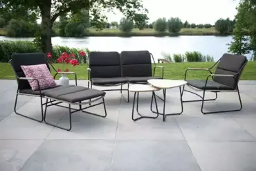 Loungebank Scandic - met kussens - Rope www.tuinmeubels.nll