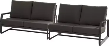 Loungehoek Element 2,5 Zits Bank New Mauritius Antraciet Loungebank Buiten 4SO