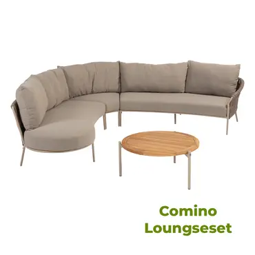 Comino loungeset met Yoga koffietafel, 4 Seasons Outdoor, Tuinmeubels.nl
