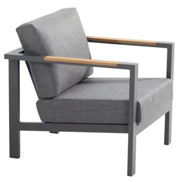 Ginger living chair zijkant, 4 Seasons Outdoor, tuinmeubels