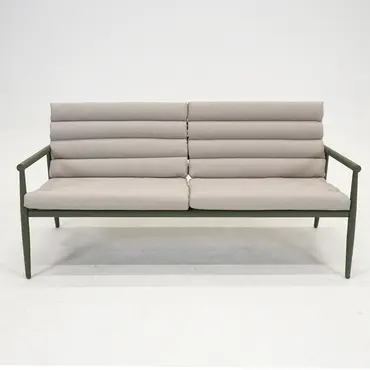 Loungeset harper olive bank voorkant, Lesli Living, tuinmeubels.nl