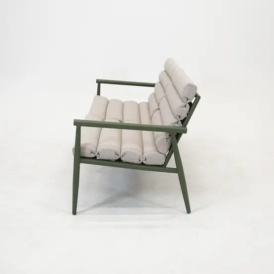 Loungeset harper olive zijkant, Lesli Living, tuinmeubels.nl