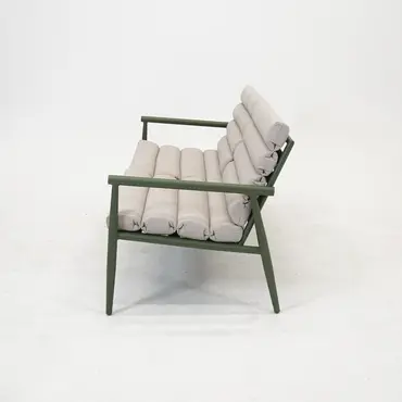 Loungeset harper olive zijkant, Lesli Living, tuinmeubels.nl