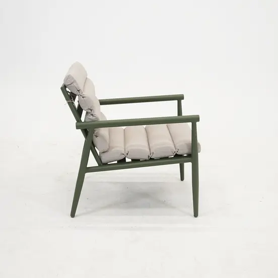 Loungeset harper olive stoel zij, Lesli Living, tuinmeubels.nl