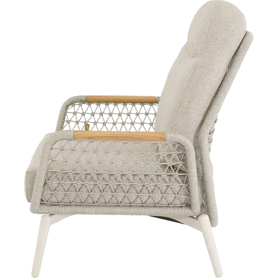 Loungeset Marseille loungestoel zijkant, Lesli Living, tuinmeubels.nl